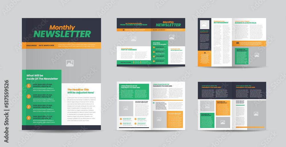 Business Newsletter Design or Journal Design or  Monthly or Annual Report Design 