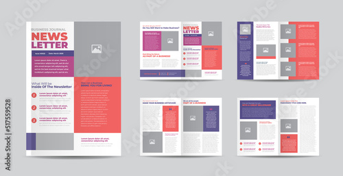 Business Newsletter Design or Journal Design or  Monthly or Annual Report Design 