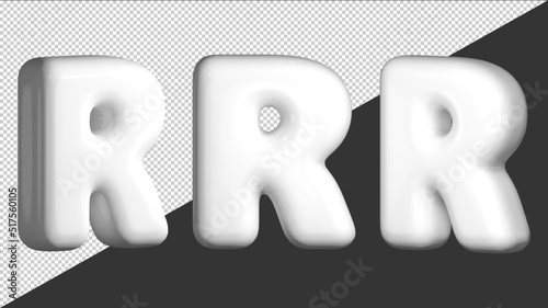 3d design letter r