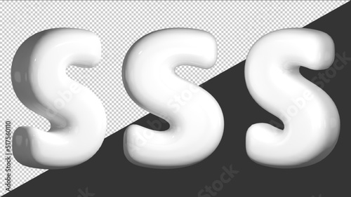 3d design letter s