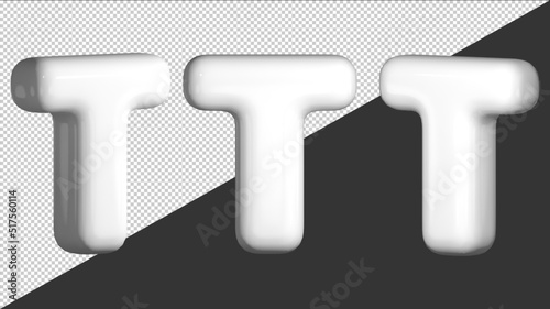 3d design letter t