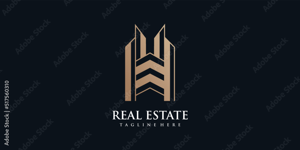 Real estate, building and construction logo vector design Real estate, building and construction logo vector design