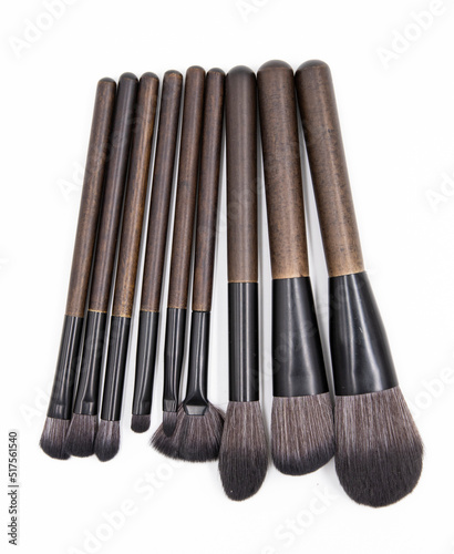 make up brushes isolated