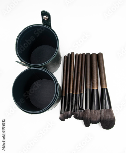 make up brushes isolated