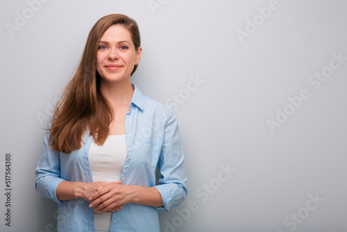 Slika na platnu Smiling woman isolated portrait