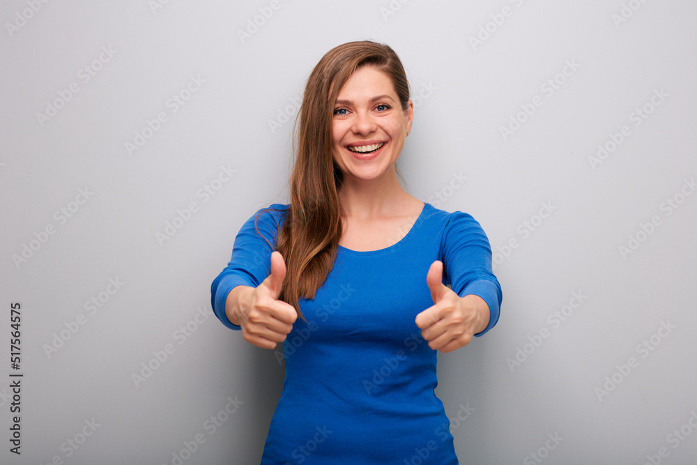 Smiling woman isolated portrait Smiling woman isolated portrait