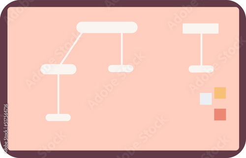 Board and flipchart for School and Presentation meeting Business