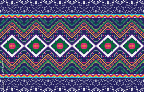 Geometric vector background with sacral tribal ethnic elements. Traditional triangles gypsy geometric forms sprites tribal themes apparel fabric tapestry print