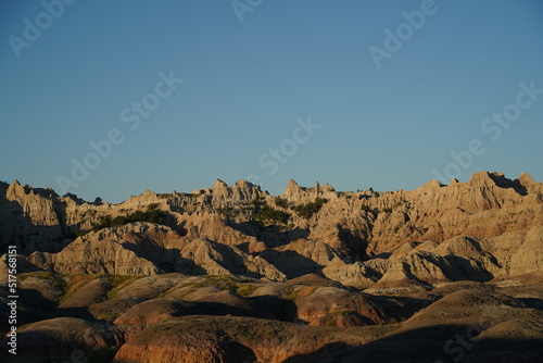 Badland National Park during sunrise