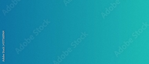 Turquoise grainy gradient background. Panoramic web banner header backdrop design.