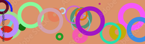 abstract colorful background with circles