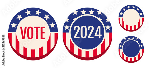 Vector banners for 2024 presidential election