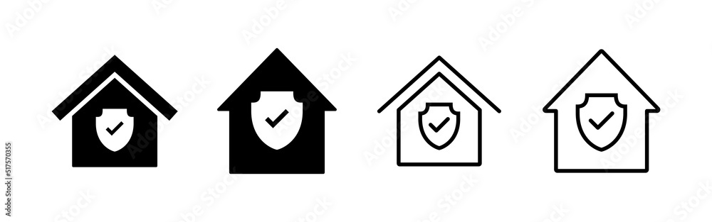 home insurance icon vector. home protection sign and symbol home insurance icon vector. home protection sign and symbol