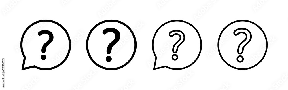 Question icon vector. question mark sign and symbol Question icon vector. question mark sign and symbol