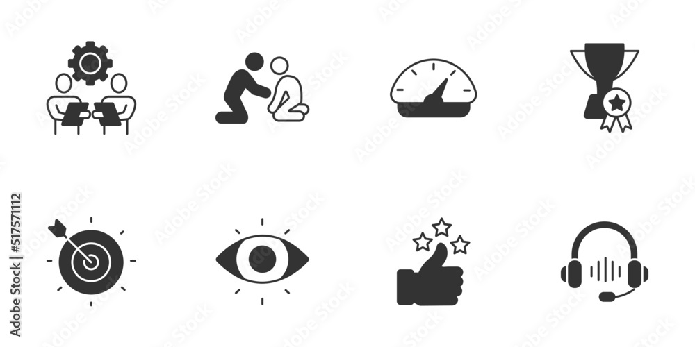motivation icons set . motivation pack symbol vector elements for infographic web motivation icons set . motivation pack symbol vector elements for infographic web