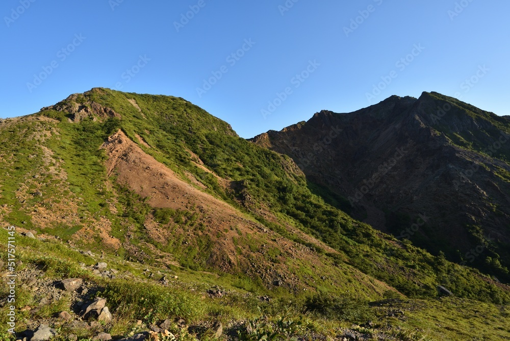 Climbing mountain ridge, Nasu, Tochigi, Japan