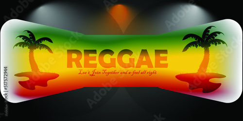 reggae music-themed background, suitable for music covers, posters, t-shirts, reggae events and others