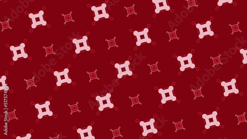 Loop pattern shape animation background