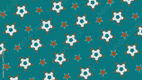 Loop pattern shape animation background