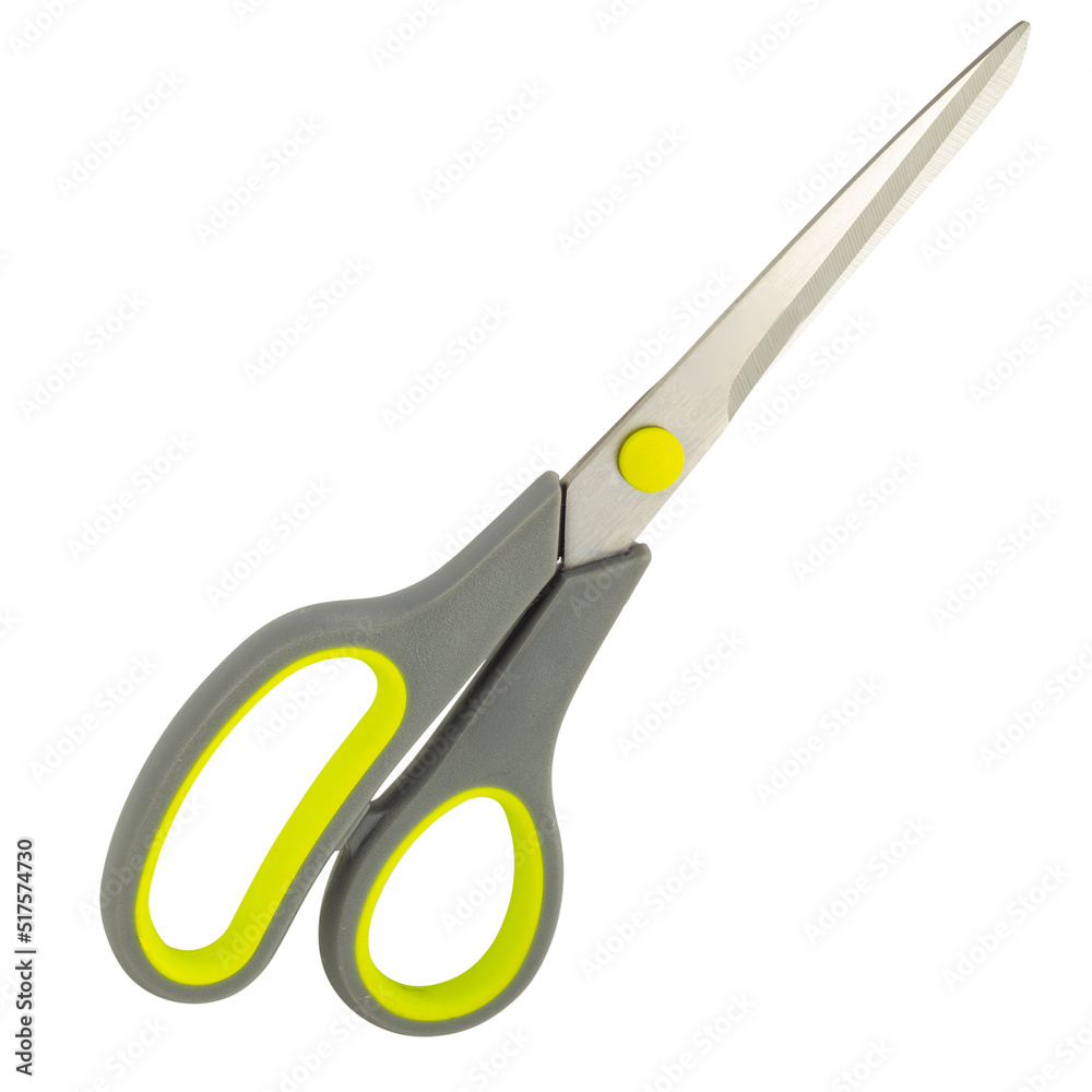 paper scissors on white background paper scissors on white background
