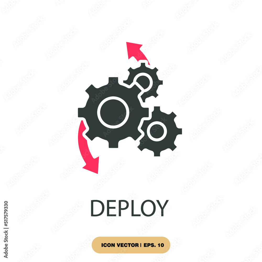 deploy icons  symbol vector elements for infographic web