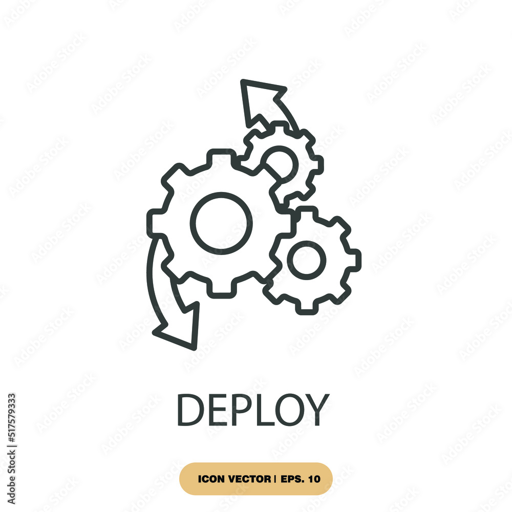 deploy icons  symbol vector elements for infographic web