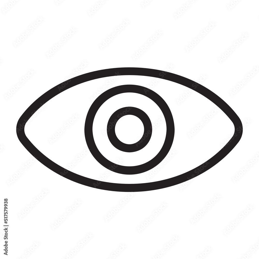 eye line icon eye line icon