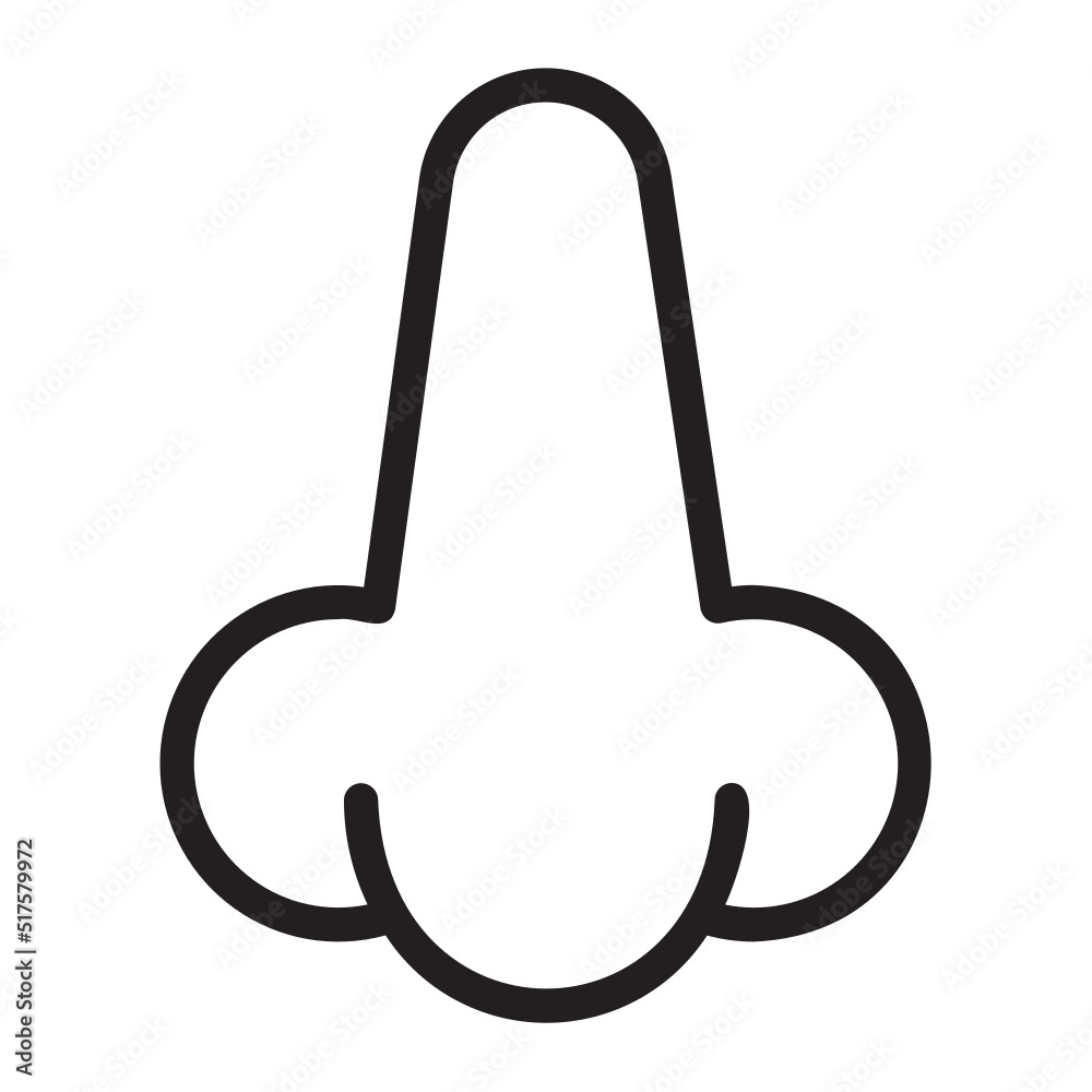 nose line icon nose line icon