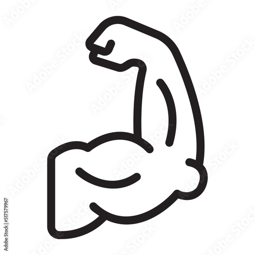 muscles line icon