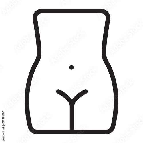 vagina line icon