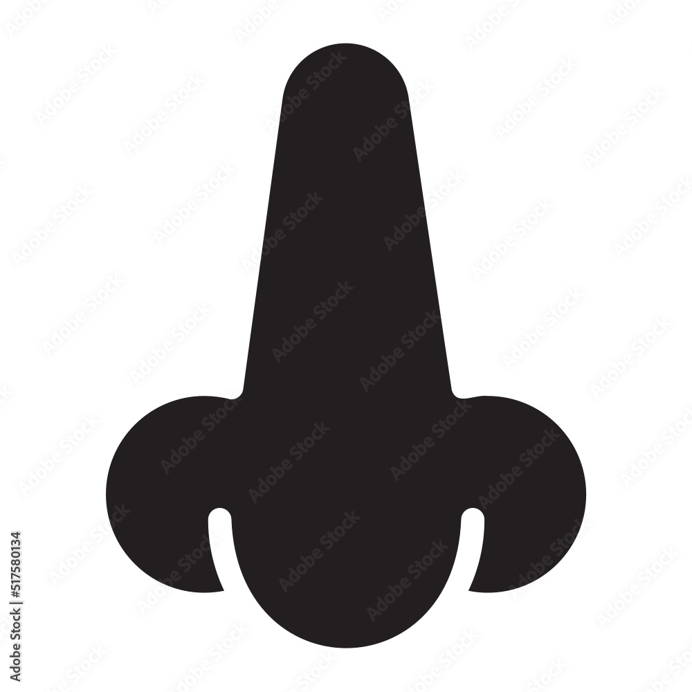 Obraz premium nose glyph icon