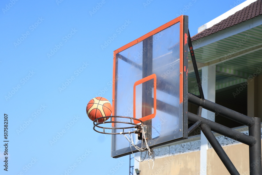 basketball hoop against sky basketball hoop against sky