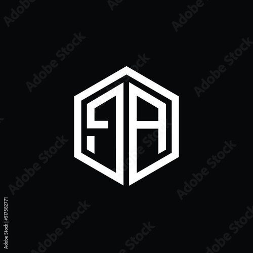 initial letter AA, white logo on black background
