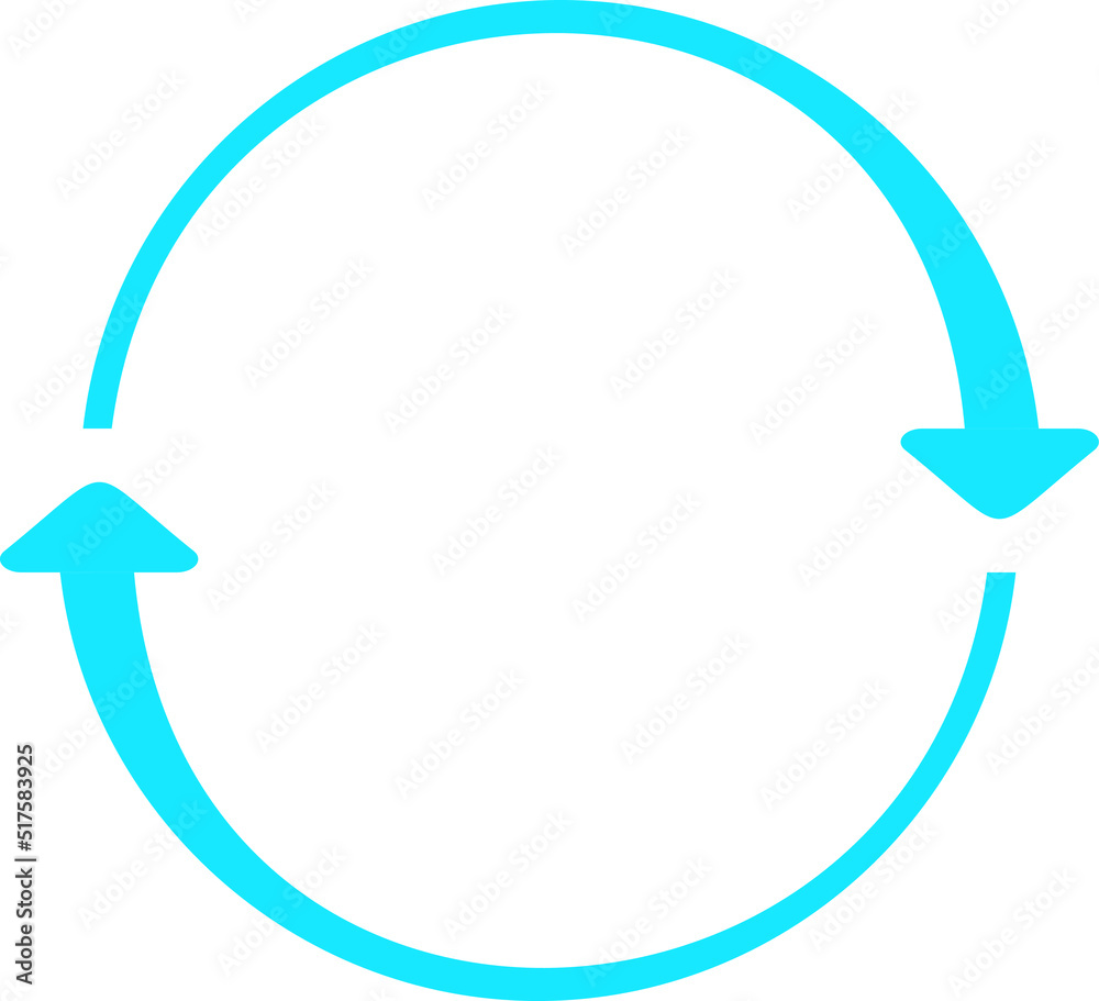 Blue Arrow Circle Stock Vector Adobe Stock