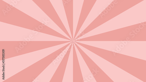 ピンクの集中線背景イラスト素材