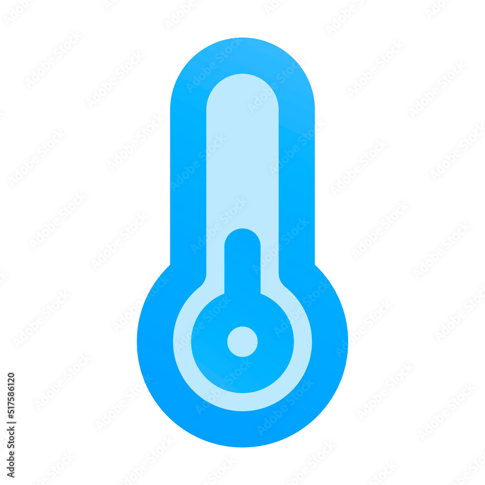 Low Temperature with Flat Icon Low Temperature with Flat Icon