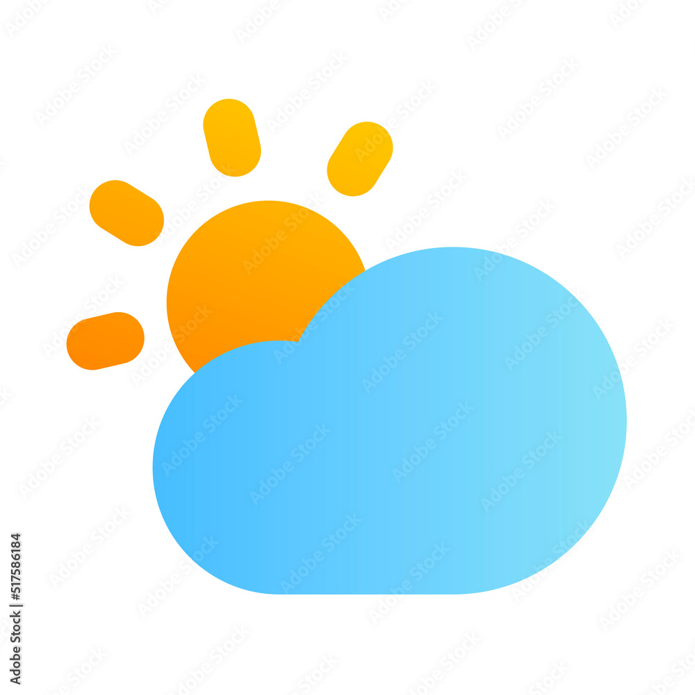 Cloudy Day with Shady Icon Cloudy Day with Shady Icon