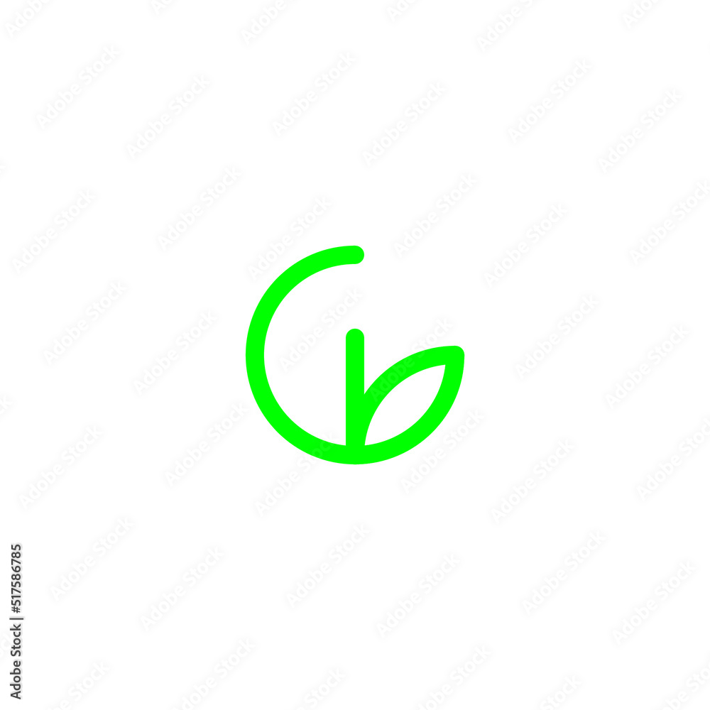 G Leaf Logo Design suitable for organic product G Leaf Logo Design suitable for organic product