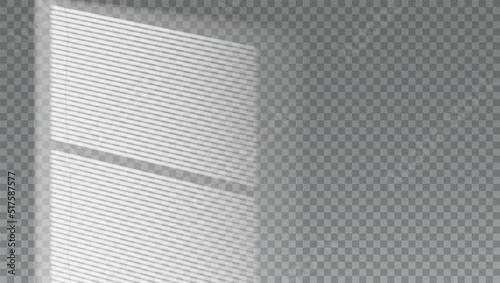 Silhouette of blinds on checkered background