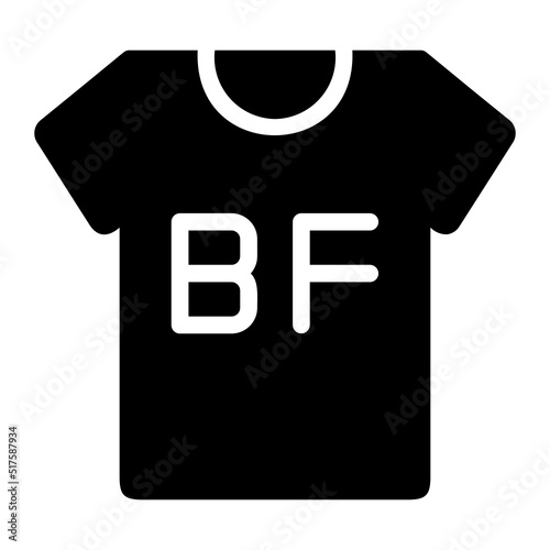 tshirt glyph icon