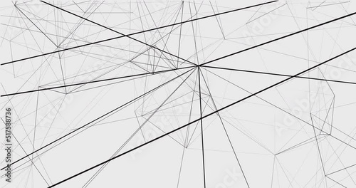 Abstract Loop plexus geometrical background on white. Connection, web marketing and architectural concept. For Medical, Science, Technology and design blogs. 4K loop. 