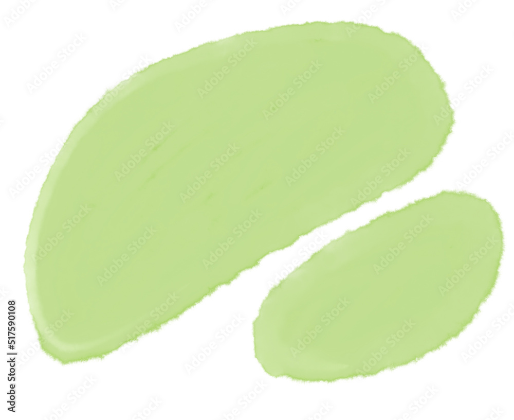 Transparent watercolor brush shape pastel element illustration Transparent watercolor brush shape pastel element illustration