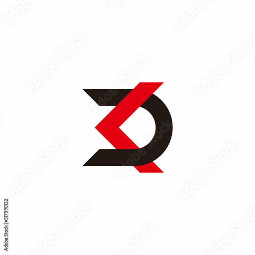 Free Download letter kd simple arrows colorful logo vector - GFXLoad