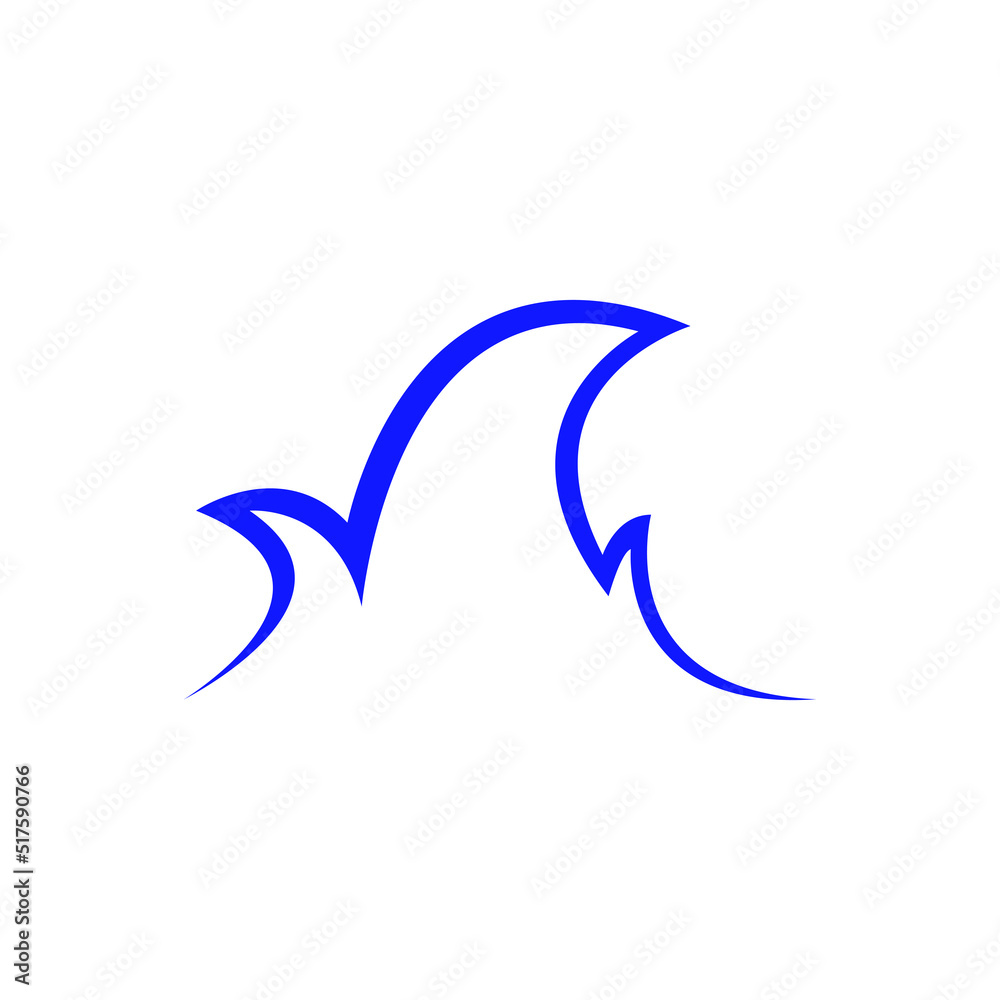 Obraz premium abstract wave logo design