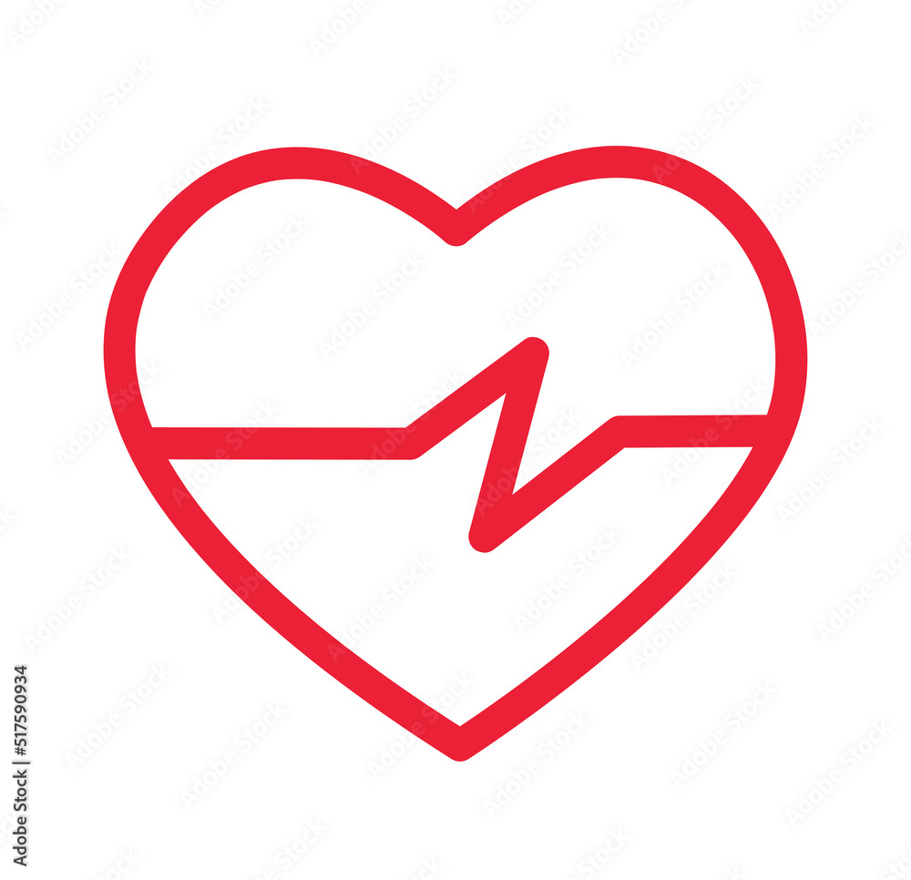 heart icon with sign , heartbeat. vector illustration heart icon with sign , heartbeat. vector illustration