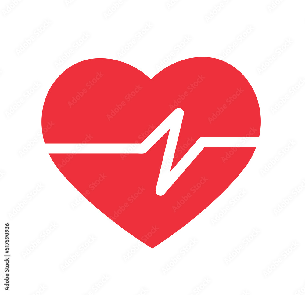 heart icon with sign , heartbeat. vector illustration heart icon with sign , heartbeat. vector illustration