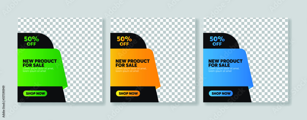 Fototapeta premium social media banner template for advertising