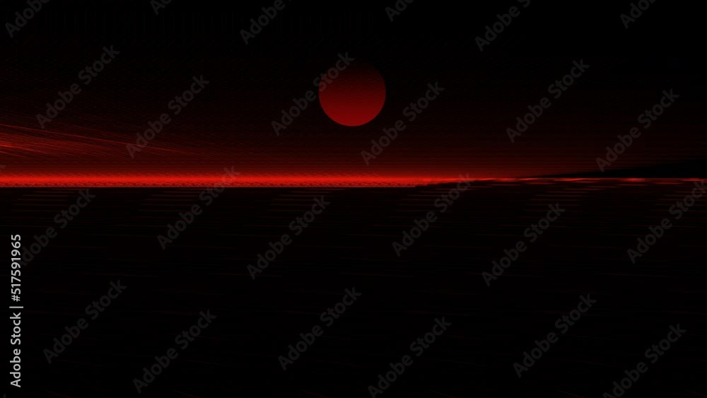 sunset with red clouds animation,best animation in 4k.