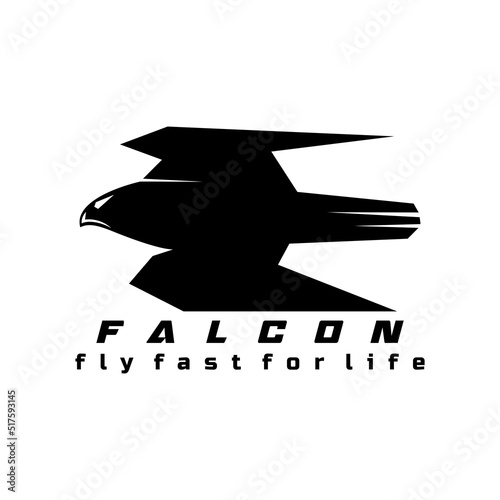 falcon logo brand design icon vector	