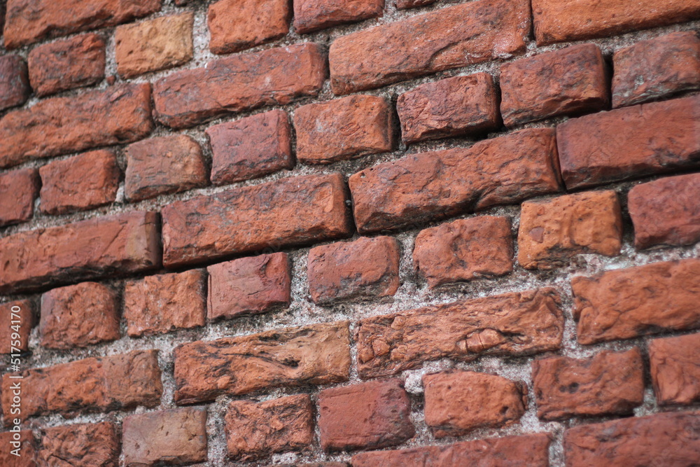 Rustic red brick wall texture background Rustic red brick wall texture background